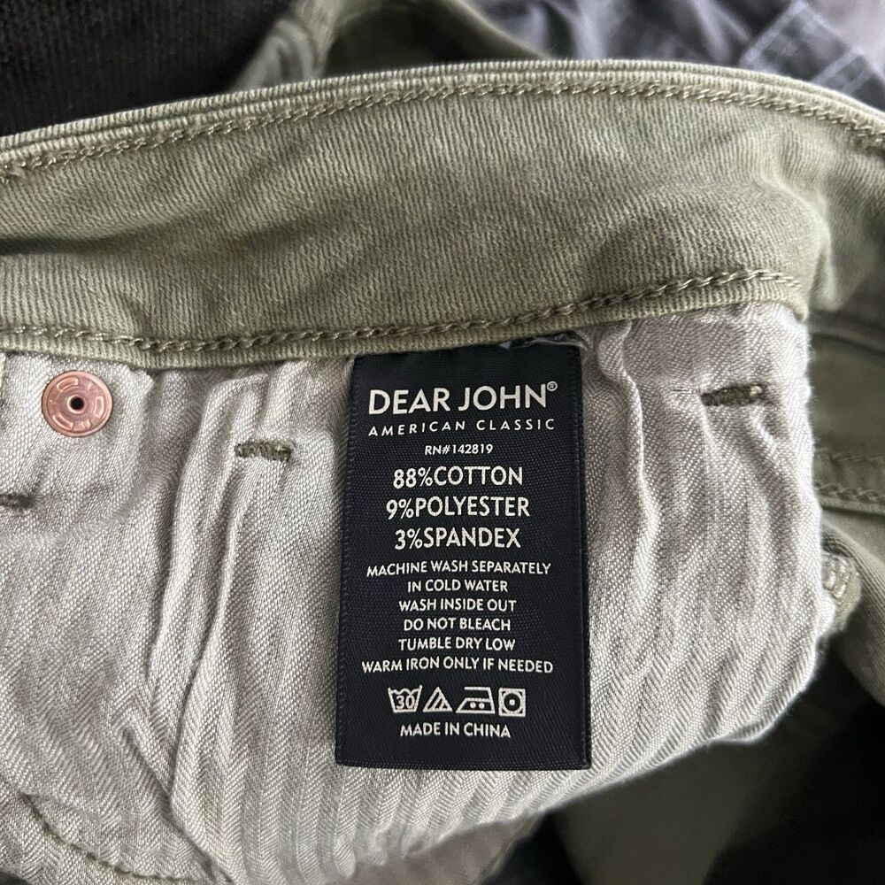 Dear John Denim Shorts Women’s 29 Dry Basil Green Stitch Fix NWT Cuffed Twill - Picture 11 of 11